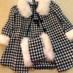 Bonnie Jean Toddler’s Three Piece Coat/Dress Set